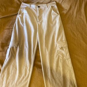 corduroy tan cargo pants. Size Medium